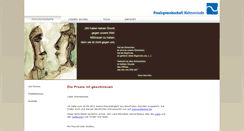 Desktop Screenshot of praxis-artmann.de